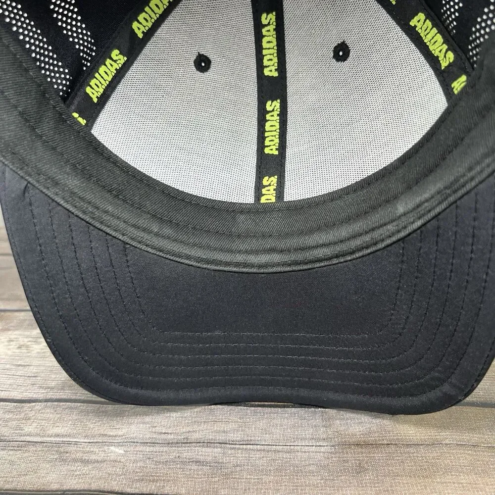 Adidas All Day I Dream About Sneakers Snapback Hat Cap Black Trefoil OSFA